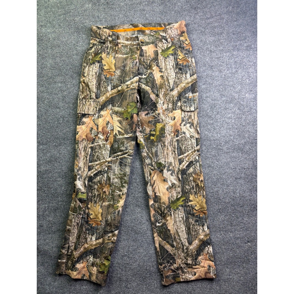 SHE Outdoor Hunting Cargo Pants Womens Medium Camo Forest Tree Pattern Stretch